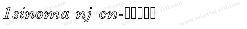 1sinoma nj cn字体转换